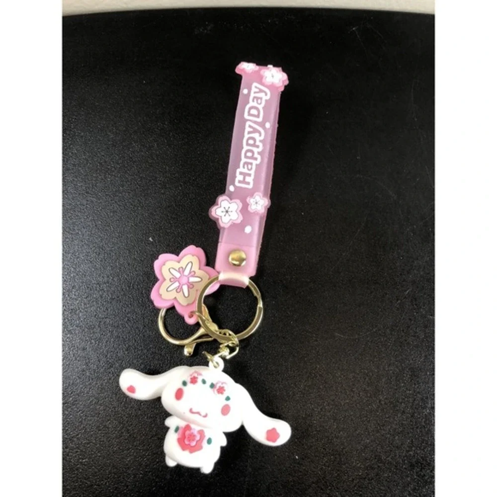 Sanrio Pendant Cartoon Kuromi Hello Kitty Bag Pendant Keychain Key Ring Anime Ac